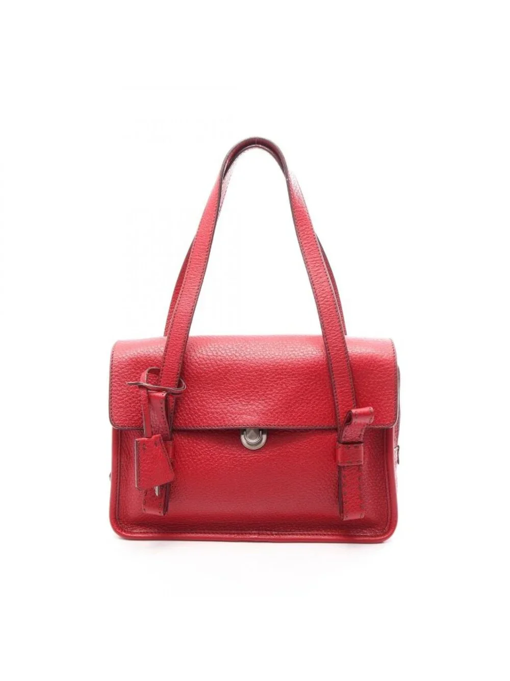 Prada Shoulder Bag Red Leather